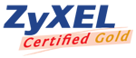 Logo ZyXEL Cerified Gold